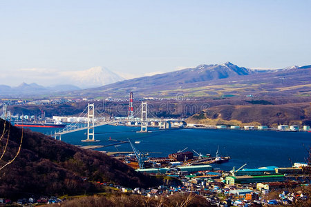日本北海道索库里山的墨罗港图片
