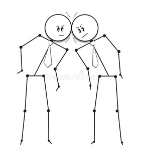 黑白对抗撞头生意黑白照片