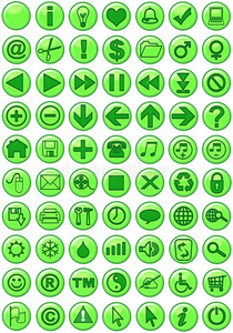 绿色网络图标
