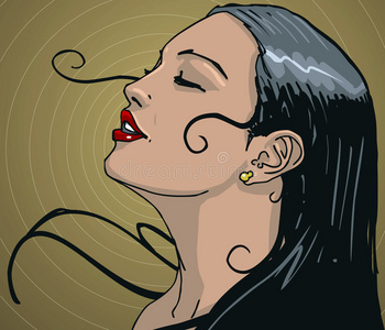 拉丁妇女漫画速度线矢量. 书籍黑白径向线背景. 漫画速度框架.