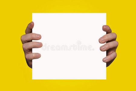 帅哥空白举牌照图片