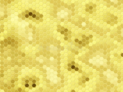 蜂巢背景金色