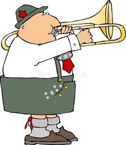 德国十月德国长号手照片