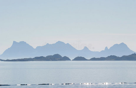 和平 攀登 广泛的 早晨 空气 银行 和谐 峡湾 欧洲 风景