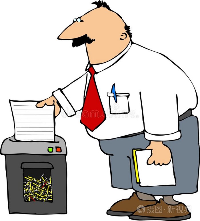 碎纸机插画-正版商用图片0h205p-摄图新视界