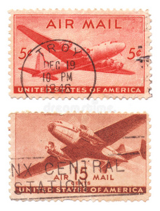 美国航空邮票