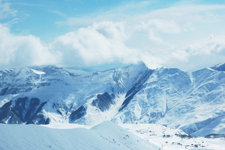 冬季雪山