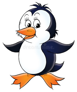 害羞小企鹅图片