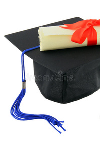 文凭和毕业帽