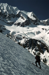 法加拉斯山脉滑雪运动员