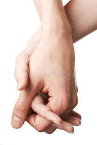 男人和女人的手