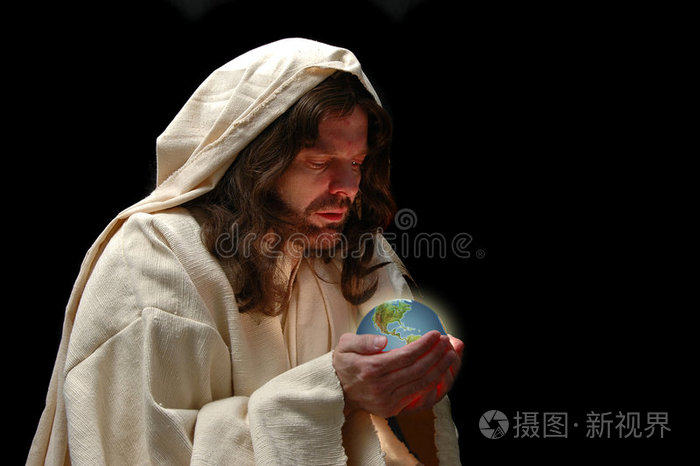 耶稣拥抱世界的画像