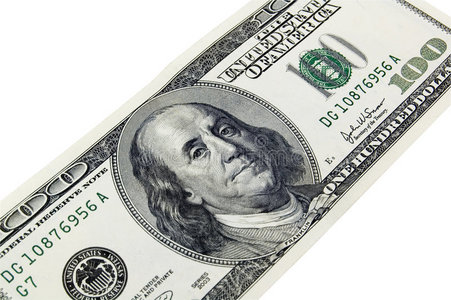 一百美元的人像图片