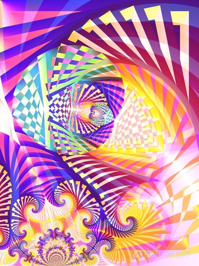 抽象数字艺术拼贴