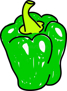 找到正确的影子(青椒)红青椒牵手可爱的青椒卡通插画青椒蓝图图线图