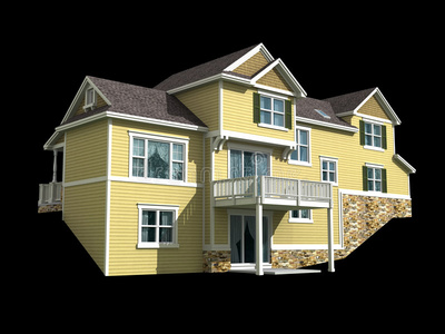 二层住宅三维模型