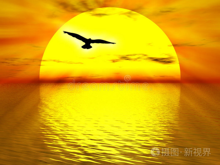 大太阳光蓝星月球景观海景日食日落克利夫顿2号的非洲日落太阳和月亮