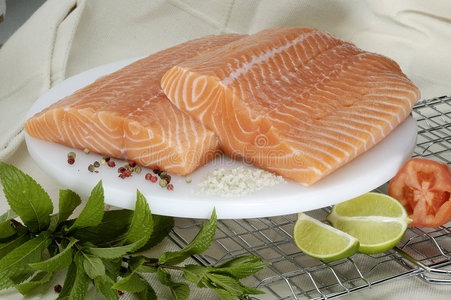 厚鱼生鲑鱼照片
