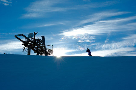 日出滑雪