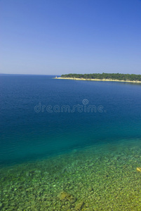 克罗地亚的石滩。