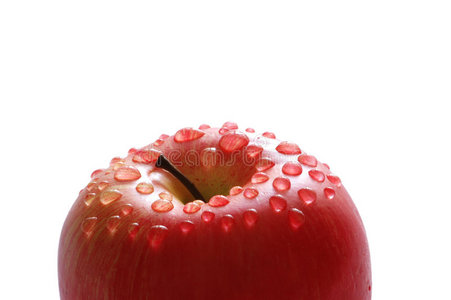 水珠红苹果