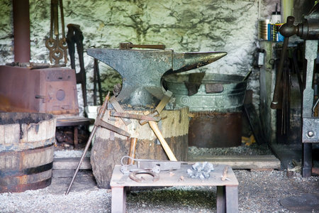 19世纪的铁匠铺。