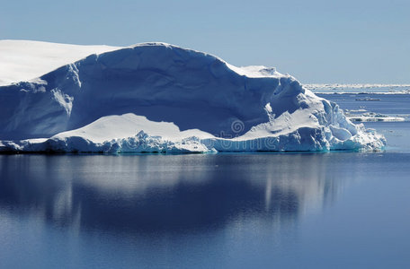 平静水域中的冰山