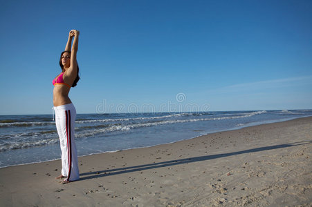 海边的美女