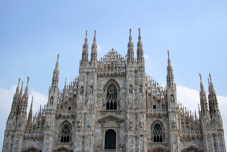意大利米兰大教堂大理石立面图片