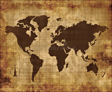 羊皮卷地图图片