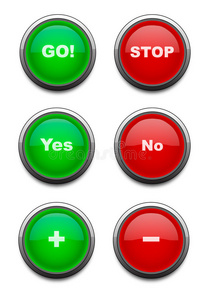 矢量绿色按钮图片