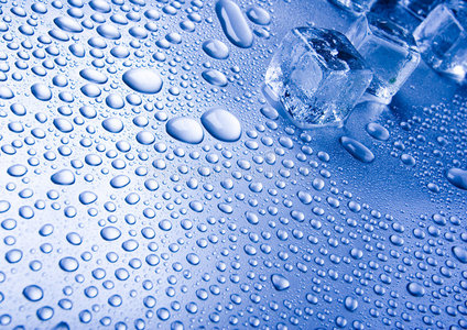 水冰块柠檬片和冰块冰块背景冰冰蓝色冰块巴厘岛弗朗西帕尼鲜花温泉