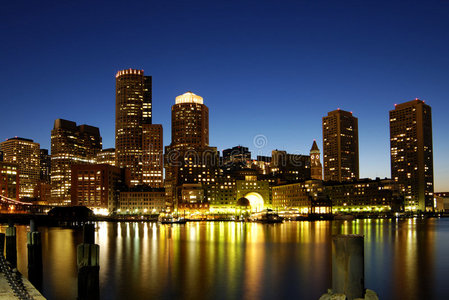 波士顿夜景线