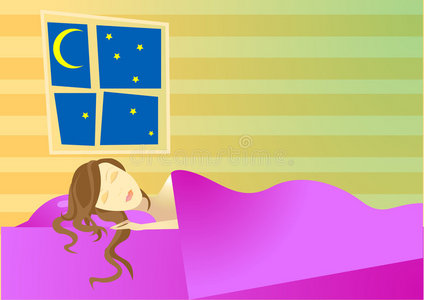 晚上做梦图片-晚上做梦素材-晚上做梦插画-摄图新视界