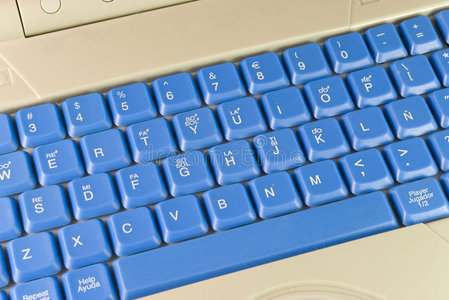 蓝色键盘