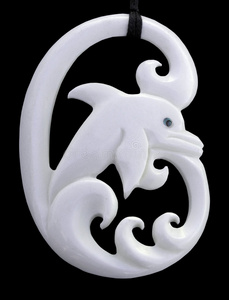 海豚骨吊坠照片