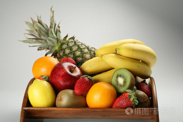 新鲜水果水果碗