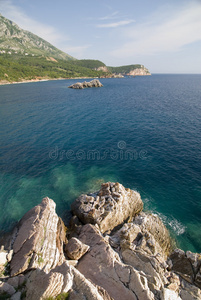 岩石海岸线