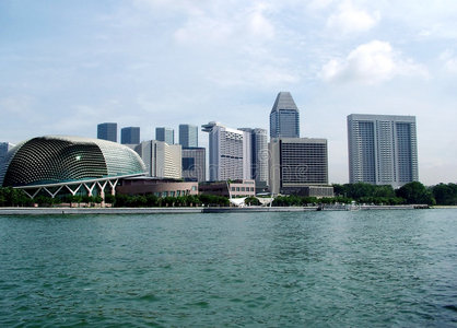 近水建筑物图片