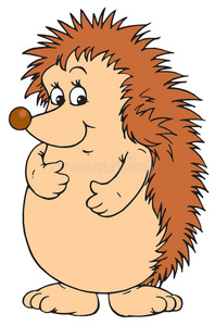 画刺猬图片