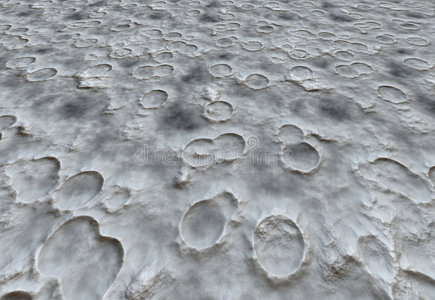 月球陨石坑表面照片