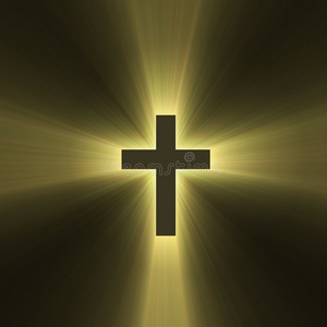圣十字省圣十字架象征太阳光耀斑照片