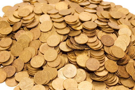 一堆金币图片