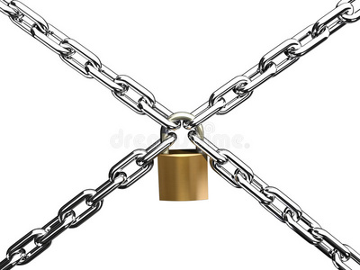 链条交叉锁照片