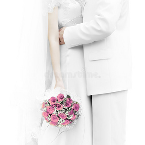会议 连衣裙 仪式 庆祝 结婚 白种人 夫妇 美丽的 婚礼