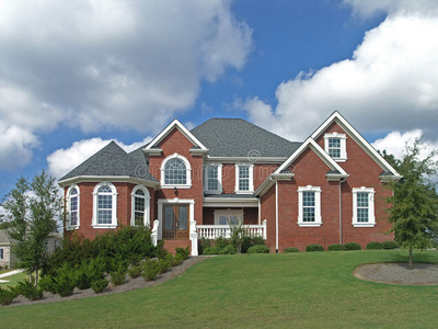 yard 花园现代住宅与花园新的土地开发豪华住宅外部60住宅建筑工地