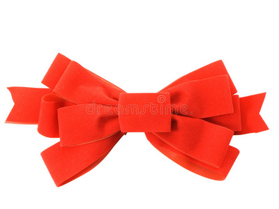 绳结无缝图案红色蝴蝶结礼品红丝带和蝴蝶结一套绳结年轻妇女与捆绑了