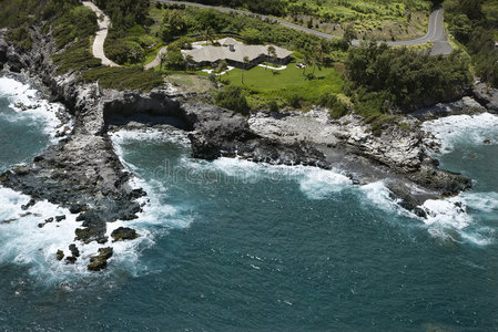 毛伊岛海岸线。