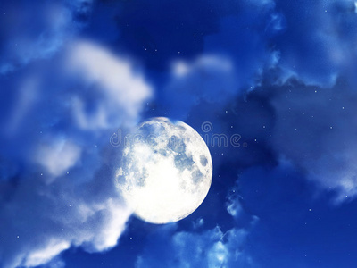 月亮夜空3照片