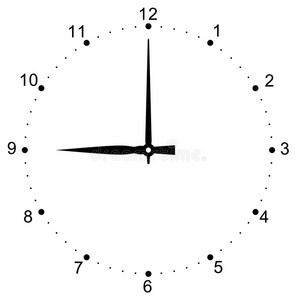 矢量时钟刻度盘照片